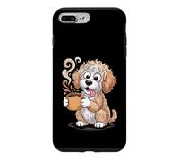 Custodia per iPhone 7 Plus/8 Plus Doodle Coffee Club Goldendoodle - Caffè e scarabocchi per amanti degli animali