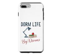 Custodia per iPhone 7 Plus/8 Plus Dorm Life Big Dreams Desk Lamp College Student Motivation