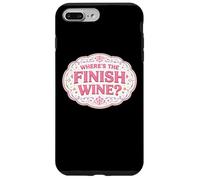 Custodia per iPhone 7 Plus/8 Plus Dov'è la fine Wine Lover Runner Running Race Joke Citazione