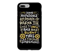 Custodia per iPhone 7 Plus/8 Plus Drag Racing: odore di pneumatici bruciati e carburante da corsa