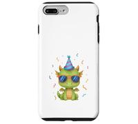 Custodia per iPhone 7 Plus/8 Plus Draghetto Compleanno Cappello Festa Occhiali Bambini