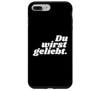 Custodia per iPhone 7 Plus/8 Plus Du wirst geliebt - Positive Affirmations
