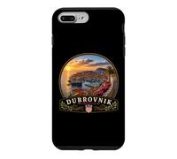 Custodia per iPhone 7 Plus/8 Plus Dubrovnik Croazia Tramonto City Wall View