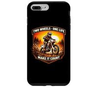 Custodia per iPhone 7 Plus/8 Plus Due ruote One Life Make It Count Dirt Bike Rider Moto