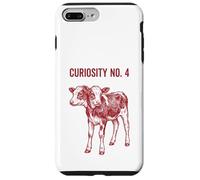 Custodia per iPhone 7 Plus/8 Plus Due teste vitello xilografia illustrazione tassidermia stranezza