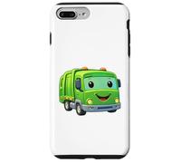 Custodia per iPhone 7 Plus/8 Plus Dumpy The Garbage Truck Sorridente Personaggio Design per Bambini