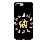 Custodia per iPhone 7 Plus/8 Plus È Cat O'Clock! Divertente amante degli animali gatti razze gattino carino