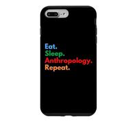 Custodia per iPhone 7 Plus/8 Plus Eat Sleep Antropologia Ripetizione per antropologi
