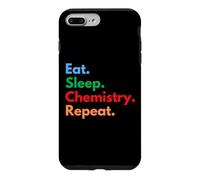 Custodia per iPhone 7 Plus/8 Plus Eat Sleep Chemistry Repeat per chimici e studenti Chem