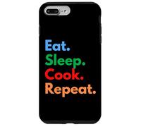 Custodia per iPhone 7 Plus/8 Plus Eat Sleep Cook Repeat per chef, studenti di cucina e amanti