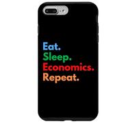 Custodia per iPhone 7 Plus/8 Plus Eat Sleep Economics Repeat per economisti e studenti Econ