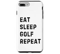 Custodia per iPhone 7 Plus/8 Plus Eat Sleep Golf Repeat: Funny Design for Avid Golfers