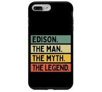 Custodia per iPhone 7 Plus/8 Plus Edison L'uomo Il mito La leggenda divertente citazione personalizzata