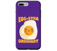 Custodia per iPhone 7 Plus/8 Plus Egg-Stra, simpatico gioco di parole a forma di uovo fritto