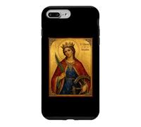 Custodia per iPhone 7 Plus/8 Plus Elegant Catholic Icon of St. Catherine of Alexandria