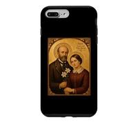 Custodia per iPhone 7 Plus/8 Plus Elegante icona cattolica dei Santi Luigi e Zelia Martin