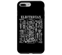 Custodia per iPhone 7 Plus/8 Plus Elettricista elettrico Worker Tools Vintage Patent Print