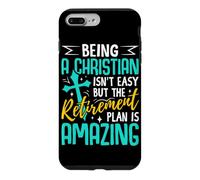 Custodia per iPhone 7 Plus/8 Plus Essere cristiani non è facile, ma il piano pensionistico è stupendo