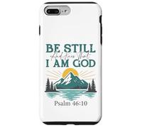 Custodia per iPhone 7 Plus/8 Plus Essere fermo e sapere - Salmo 46:10 Retro Mountain Christian
