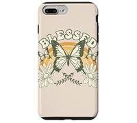 Custodia per iPhone 7 Plus/8 Plus Estetica floreale arcobaleno farfalla benedetta