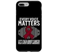 Custodia per iPhone 7 Plus/8 Plus Every Voice Matters Head and Neck Cancer Awareness Gifts