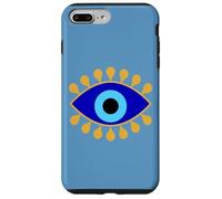 Custodia per iPhone 7 Plus/8 Plus Evil Eye in Blue Golden Nazar Protezione come Boho Spiritual