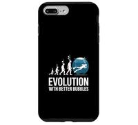 Custodia per iPhone 7 Plus/8 Plus Evoluzione con bolle migliori Immersioni subacquee Divertente