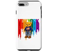 Custodia per iPhone 7 Plus/8 Plus Exceed The Limit New York Teddy Bear- Colorful NYC Boroughs
