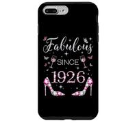 Custodia per iPhone 7 Plus/8 Plus Fabulous Since 1926 Festa di compleanno Tacchi Alti Farfalle