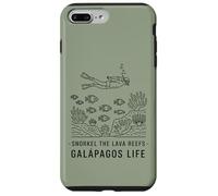 Custodia per iPhone 7 Plus/8 Plus Fai snorkeling nelle scogliere laviche, Galapagos Life Fun Ocean Adventure
