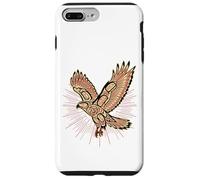 Custodia per iPhone 7 Plus/8 Plus Falco dalla coda rossa indiani nativi americani e natura solare
