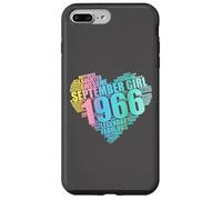 Custodia per iPhone 7 Plus/8 Plus Fantastica ragazza del settembre 1966 leggendaria e favolosa 60° cuore