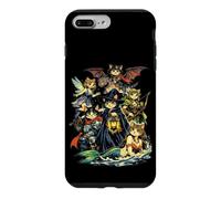 Custodia per iPhone 7 Plus/8 Plus Fantasy Cats Wizards Fairy Medieval RPG Gamer Cat Amante