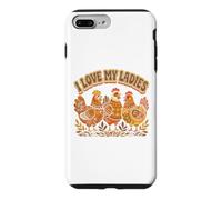 Custodia per iPhone 7 Plus/8 Plus Farming I love My Ladies Funny Chicken Lovers