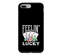 Custodia per iPhone 7 Plus/8 Plus Feelin Lucky Casino che gioca le carte da poker Vegas Chips