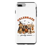 Custodia per iPhone 7 Plus/8 Plus Festeggia la stagione spettrale divertente per gli amanti dei cuccioli di cane di Halloween
