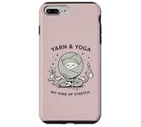 Custodia per iPhone 7 Plus/8 Plus Filato e yoga My Kind of Stretch Knitter Hobby Craft Humor