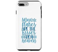 Custodia per iPhone 7 Plus/8 Plus fiocchi di neve sono i baci dal cielo amante della stagione congelata