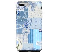 Custodia per iPhone 7 Plus/8 Plus Fiocco blu Love Like Jesus carino floreale estivo patchwork