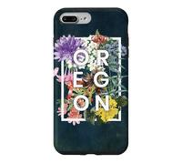 Custodia per iPhone 7 Plus/8 Plus Fiori di Oregon Word Art - Oregon State USA Souvenir