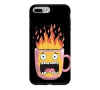 Custodia per iPhone 7 Plus/8 Plus Fire Cup Cerca gli amanti delle bevande calde invernali