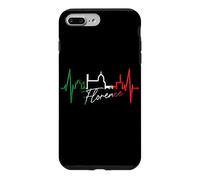 Custodia per iPhone 7 Plus/8 Plus Firenze Skyline Italia Battito del Cuore Amo Firenze