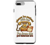 Custodia per iPhone 7 Plus/8 Plus Floppy Disk Retro Tech Pre-Internet Era Please Be Patient