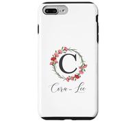 Custodia per iPhone 7 Plus/8 Plus Floral Cora-Lee Nome Fiori Nome Personalizzato Cora-Lee