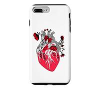 Custodia per iPhone 7 Plus/8 Plus Floral Human Heart Anatomy
