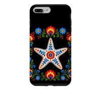 Custodia per iPhone 7 Plus/8 Plus Floreale Stella Marina Folk Art Motivi Fiori