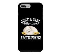 Custodia per iPhone 7 Plus/8 Plus Flowers Womens Kids Just A Girl Who Loves Arctic Foxes Lover