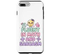 Custodia per iPhone 7 Plus/8 Plus Fluent In Math Sarcasm Pi Rosa Bow Lampadina Matematica Insegnante