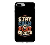 Custodia per iPhone 7 Plus/8 Plus Football Collection Stay Calm and Play Soccer