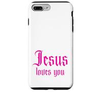 Custodia per iPhone 7 Plus/8 Plus Forza per incoraggiarti nei momenti difficili, Gesù ti ama